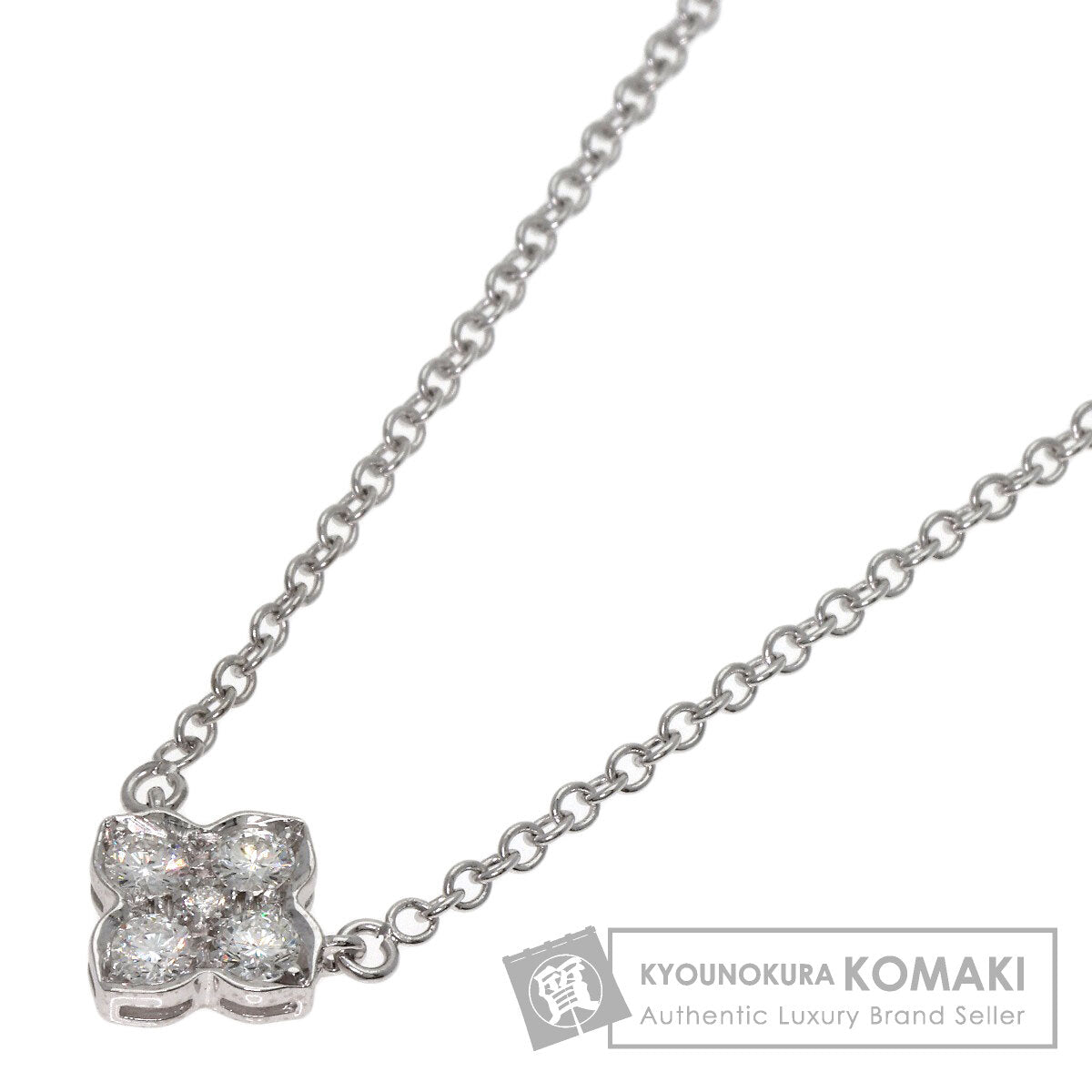 CARTIER Hindu Diamond Necklace K18 White Gold Ladies [Used]