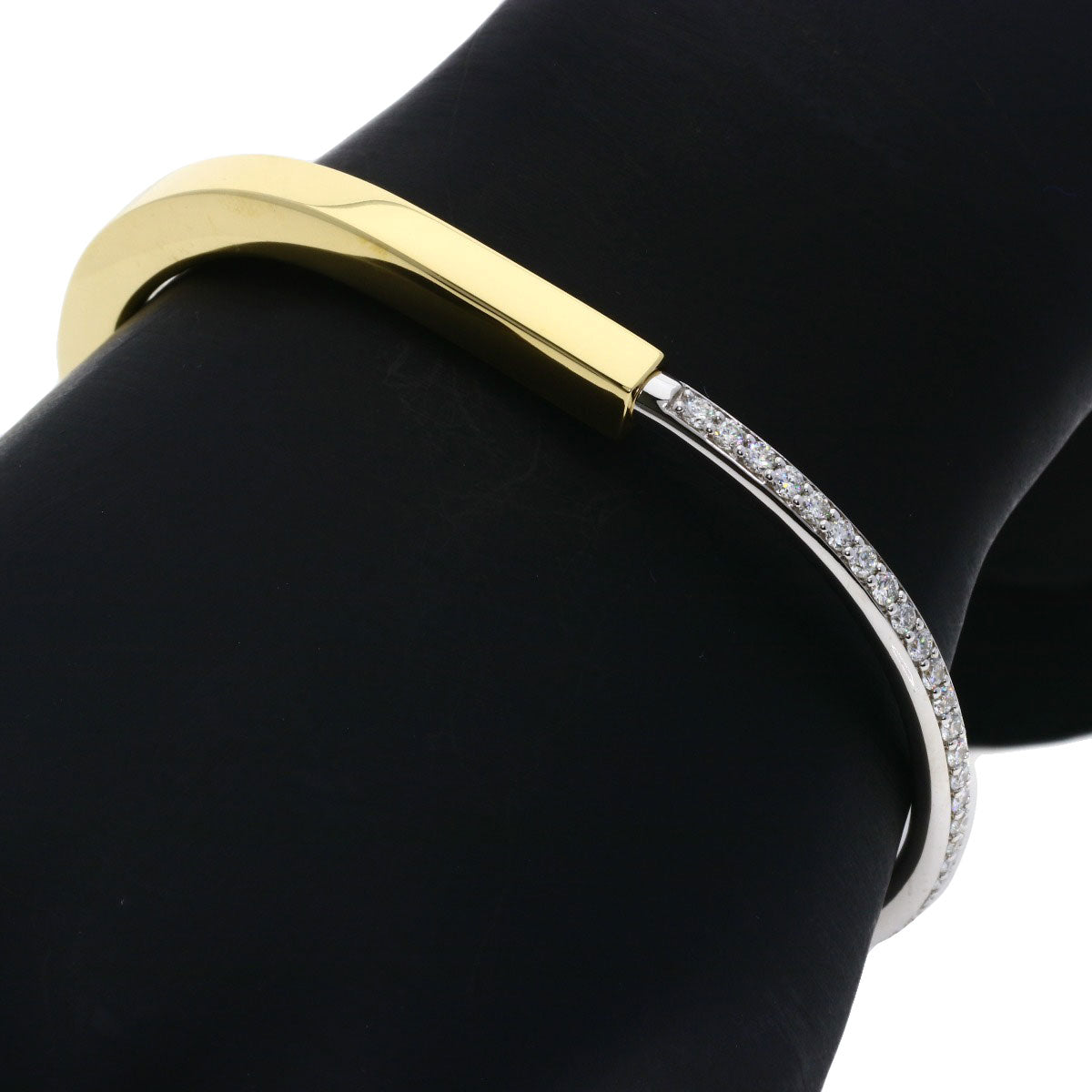 TIFFANY&Co. TIFFANY&Co. Rock Bangle Diamond Bracelet K18 Yellow Gold K18 White GoldLadies [Used]