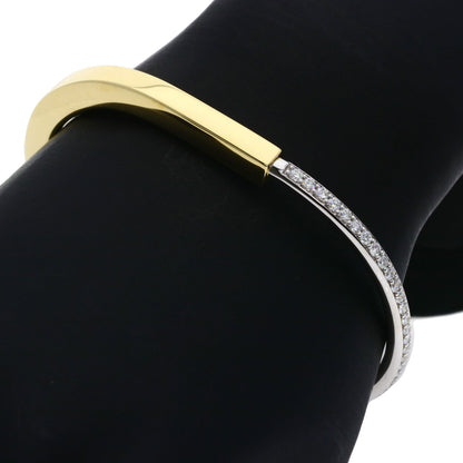 TIFFANY&Co. TIFFANY&Co. Rock Bangle Diamond Bracelet K18 Yellow Gold K18 White GoldLadies [Used]