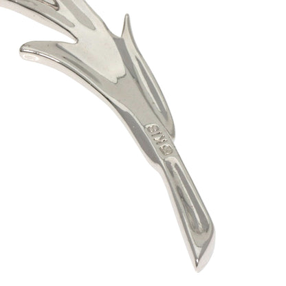 MIKIMOTO Pikwe Feather Brooch K18 White Gold Ladies [Used]