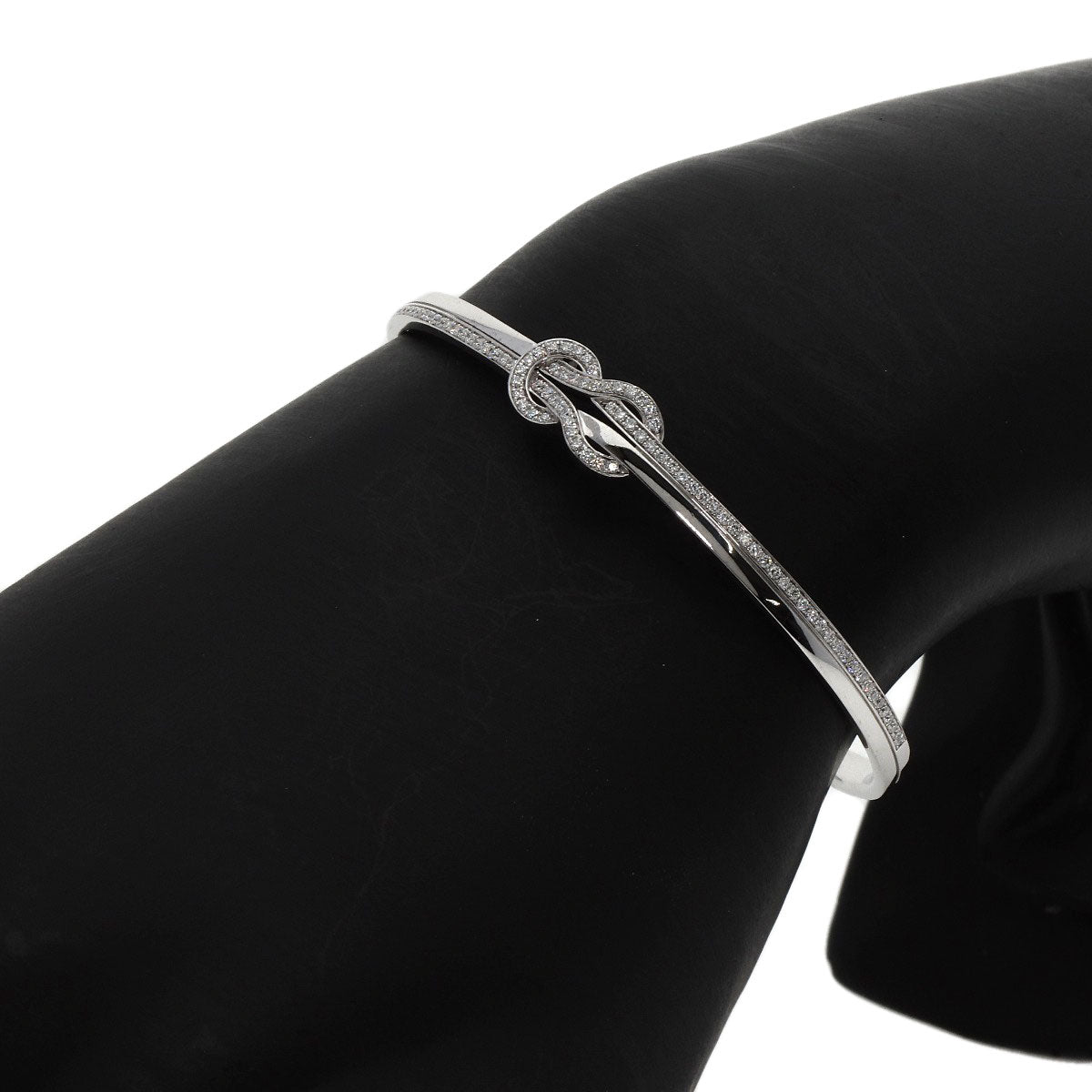 FRED Chance Infinie Diamond Bangle #15 Bracelet K18 White Gold Ladies [Used]