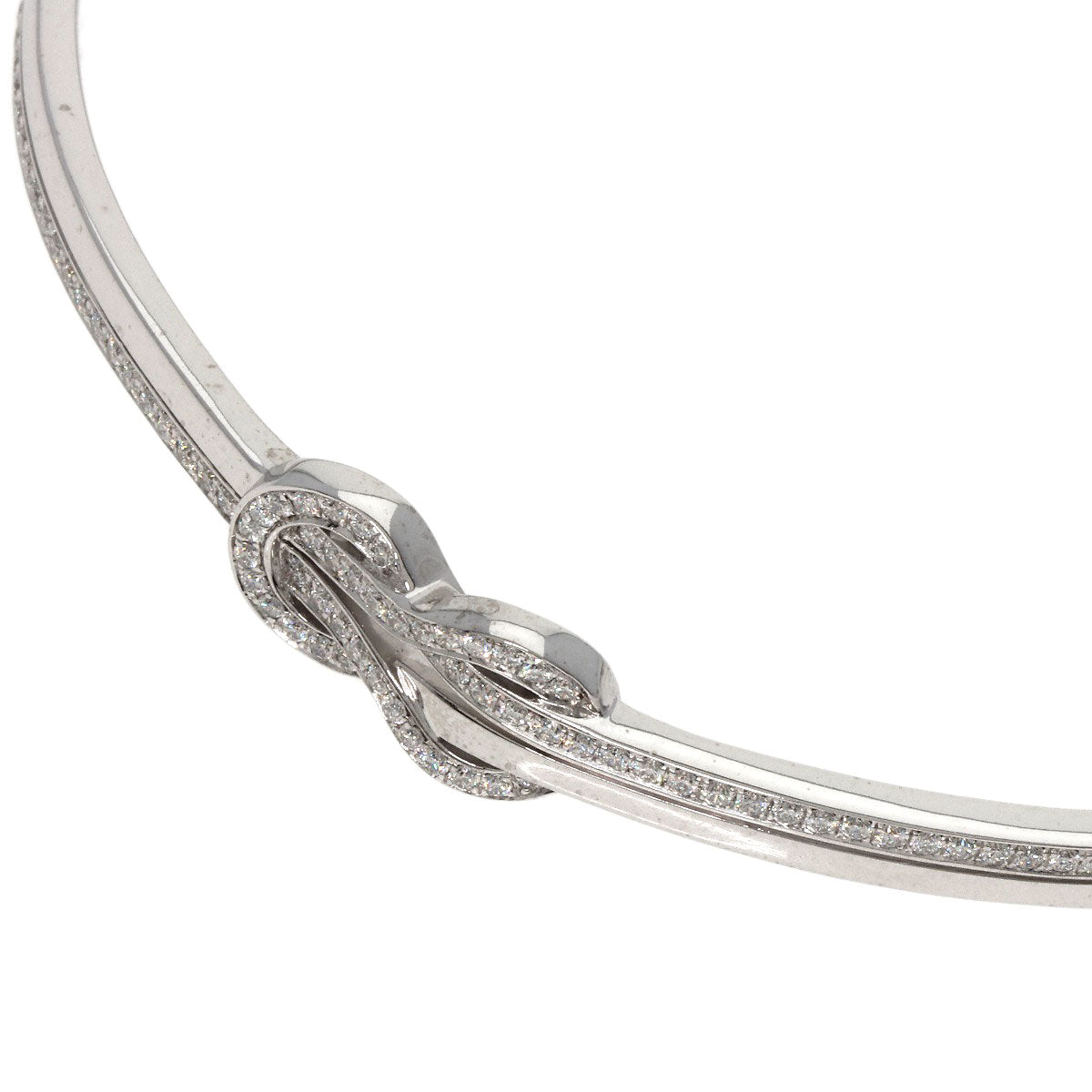 FRED Chance Infinie Diamond Bangle #15 Bracelet K18 White Gold Ladies [Used]