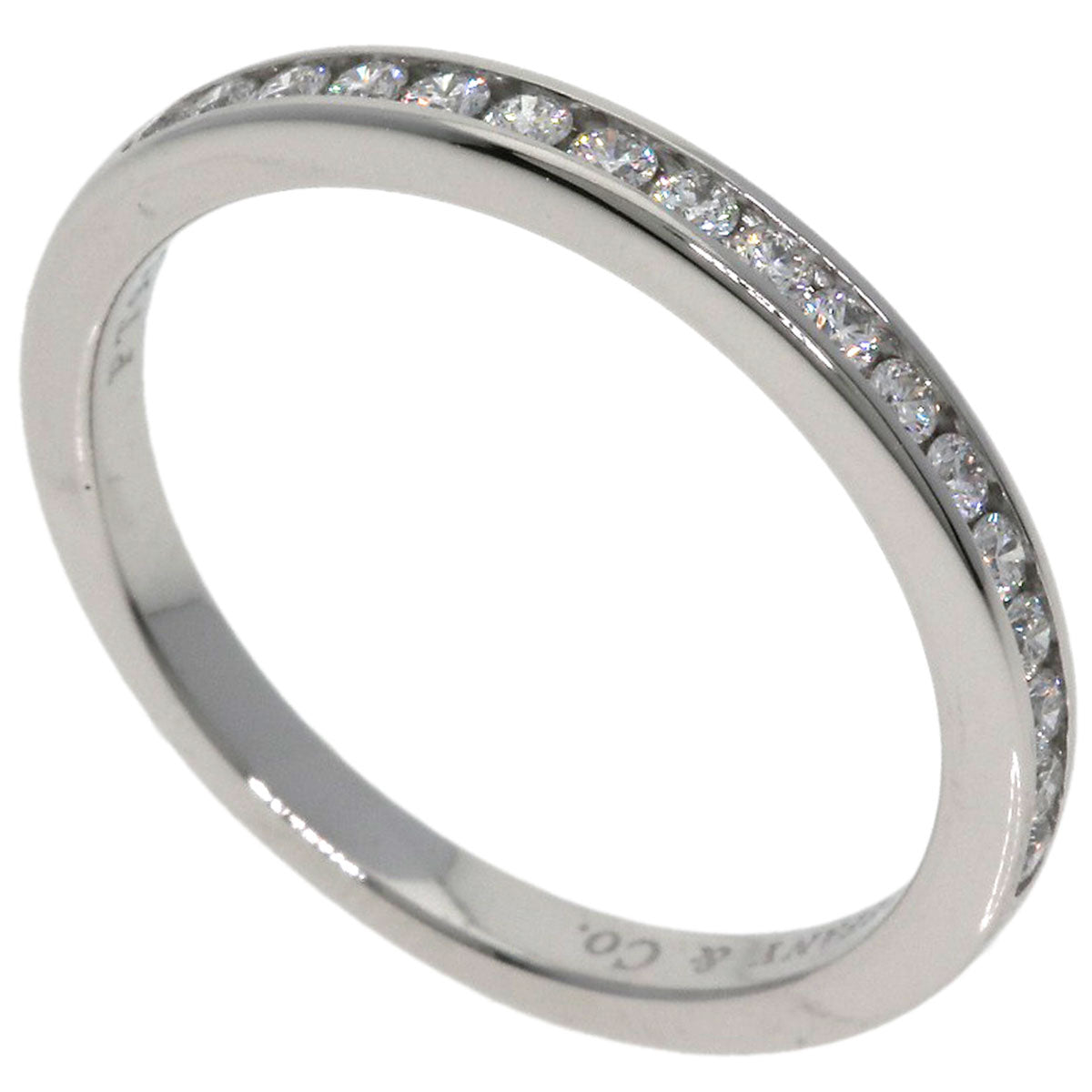 TIFFANY&Co. Half Eternity Diamond Ring Platinum PT950 Ladies [Used]