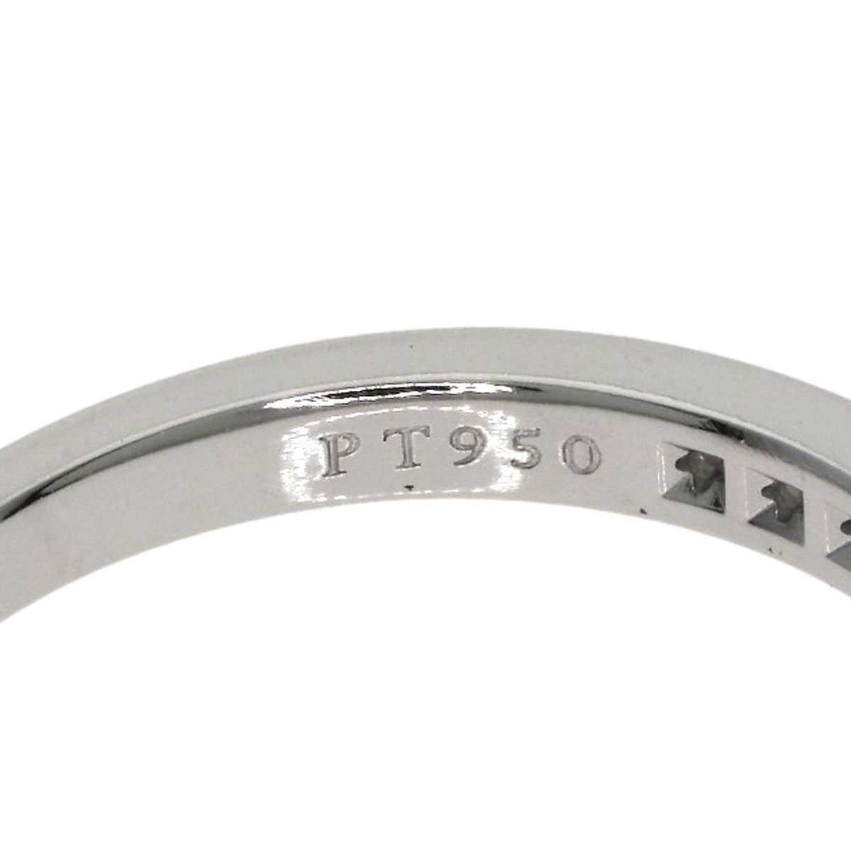 TIFFANY&Co. Half Eternity Diamond Ring Platinum PT950 Ladies [Used]