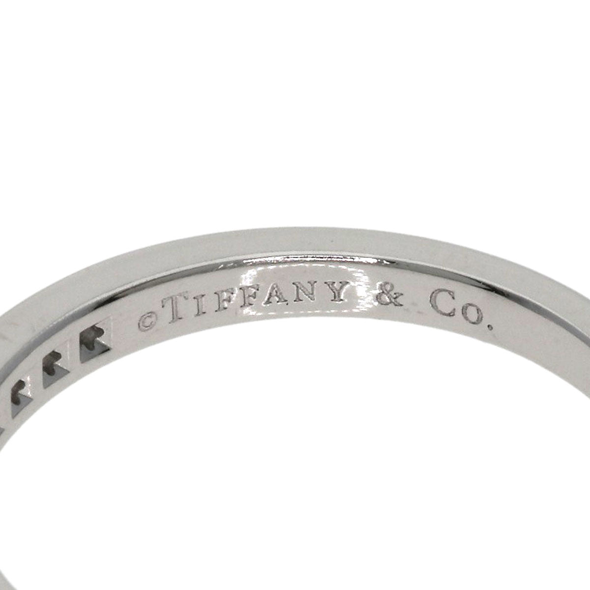 TIFFANY&Co. Half Eternity Diamond Ring Platinum PT950 Ladies [Used]