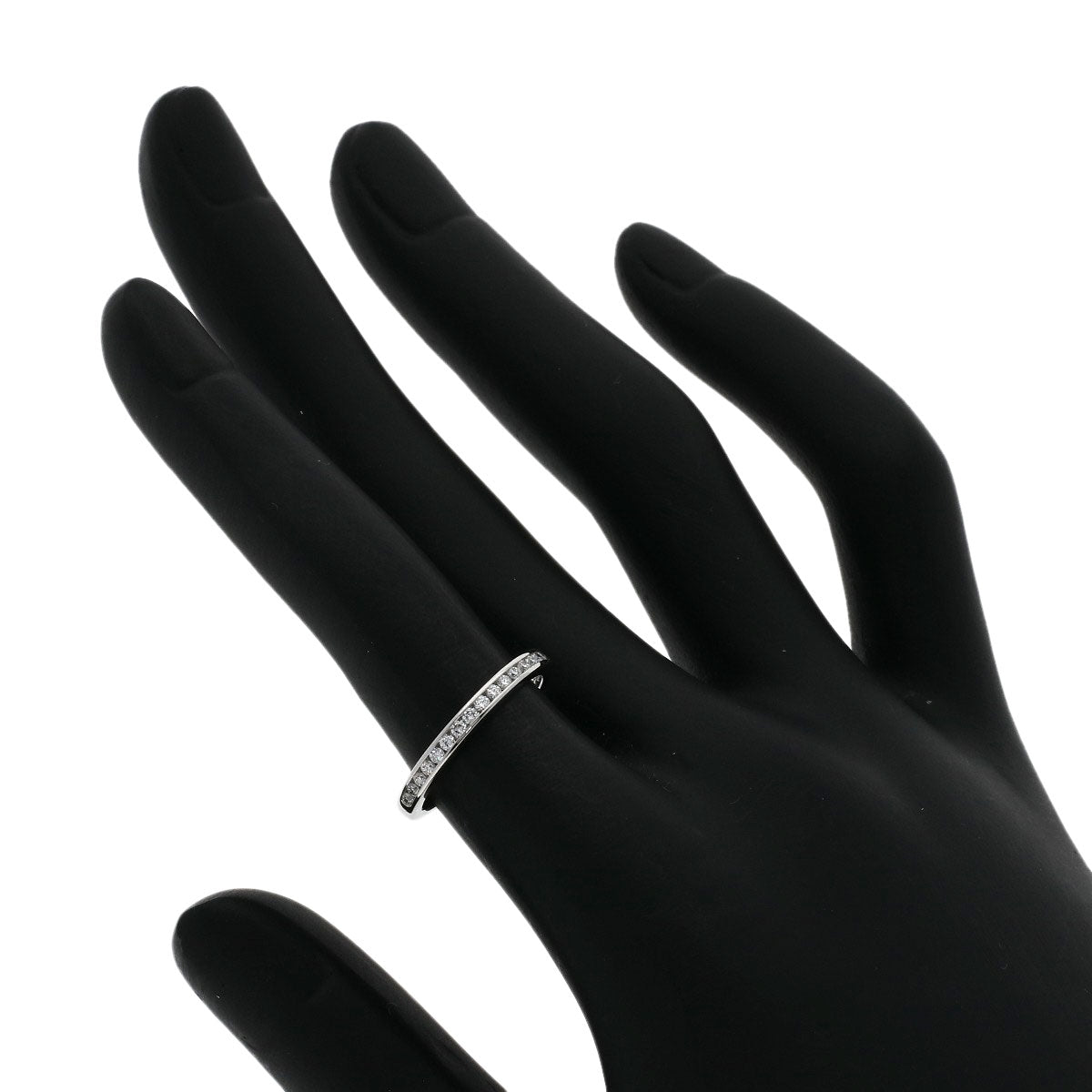 TIFFANY&Co. Half Eternity Diamond Ring Platinum PT950 Ladies [Used]