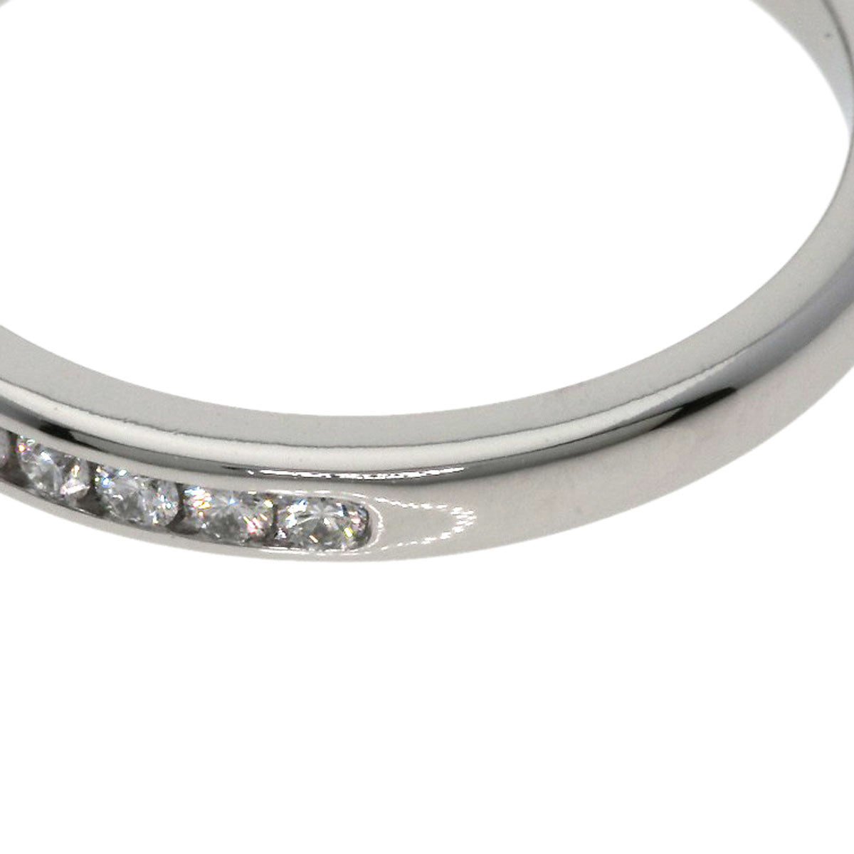 TIFFANY&Co. Half Eternity Diamond Ring Platinum PT950 Ladies [Used]