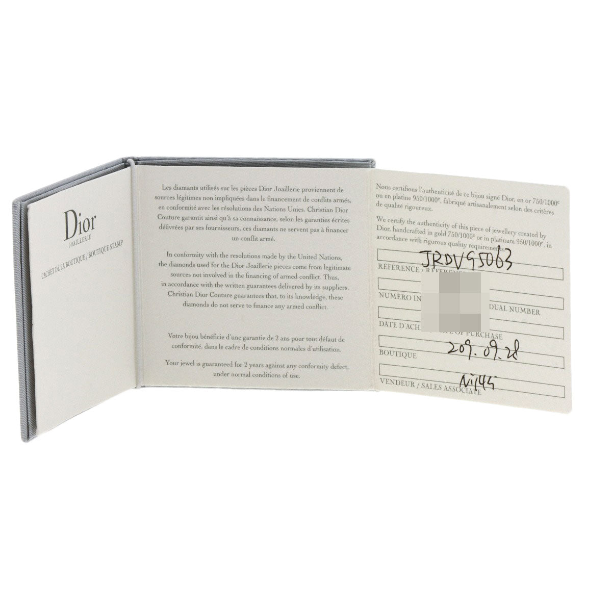 Dior Rose des Vents Diamond Pink Opal 5 Icon Bracelet K18 Pink Gold Ladies [Used]