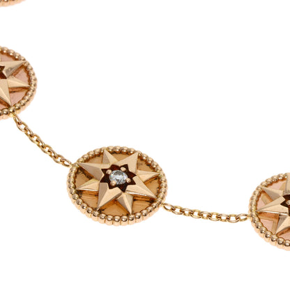 Dior Rose des Vents Diamond Pink Opal 5 Icon Bracelet K18 Pink Gold Ladies [Used]