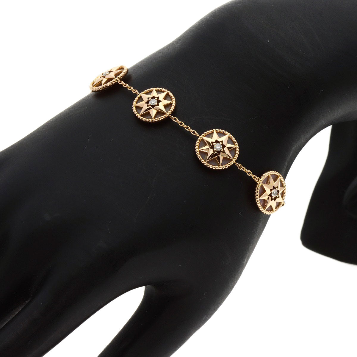 Dior Rose des Vents Diamond Pink Opal 5 Icon Bracelet K18 Pink Gold Ladies [Used]