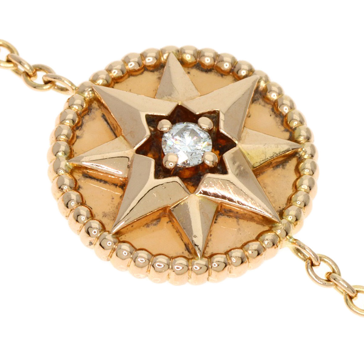 Dior Rose des Vents Diamond Pink Opal 5 Icon Bracelet K18 Pink Gold Ladies [Used]