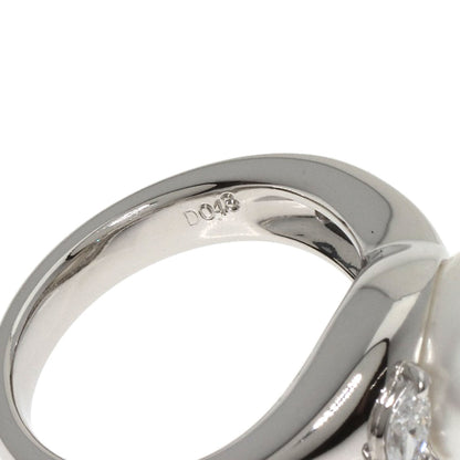 Pearl Pearl Diamond Okina Jun Ring Platinum PT900 13.6g　Ladies