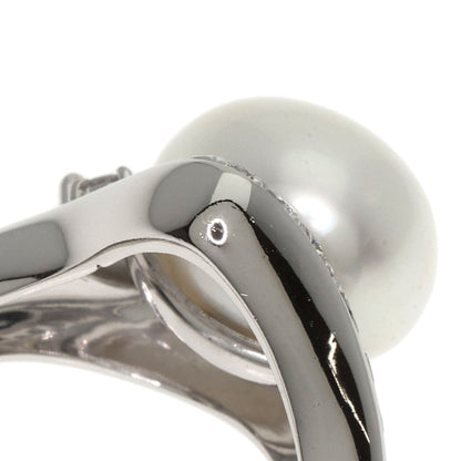Pearl Pearl Diamond Okina Jun Ring Platinum PT900 13.6g　Ladies