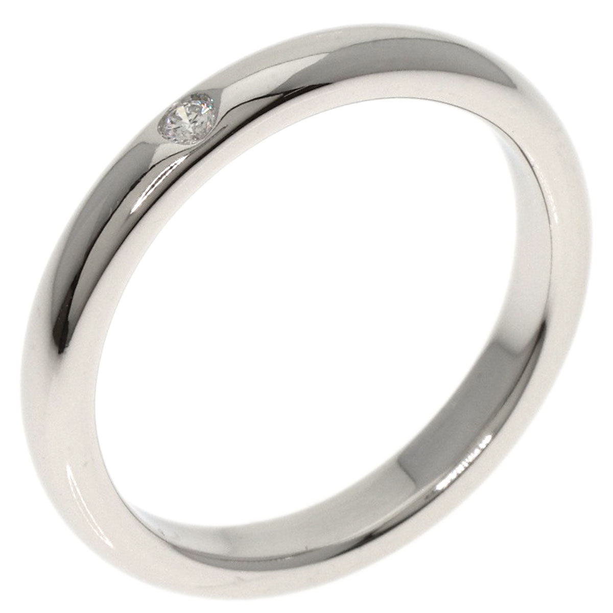 TIFFANY&Co.   Ring Stacking band 1P Diamond Platinum PT950 Ladies