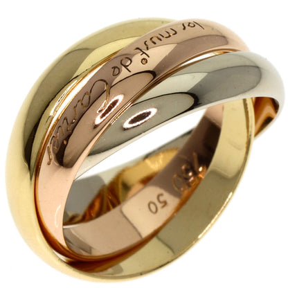 CARTIER Trinity #50 Ring K18 Yellow Gold K18 White GoldLadies [Used]