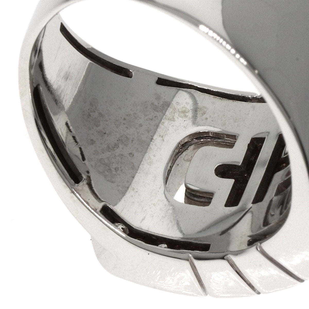 BVLGARI Parentesi Pavé Diamond Ring K18 White Gold Ladies [Used]