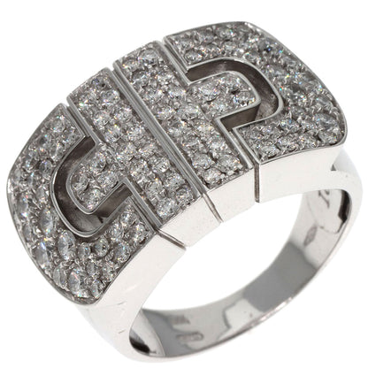 BVLGARI Parentesi Pavé Diamond Ring K18 White Gold Ladies [Used]