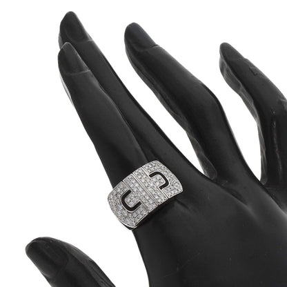BVLGARI Parentesi Pavé Diamond Ring K18 White Gold Ladies [Used]