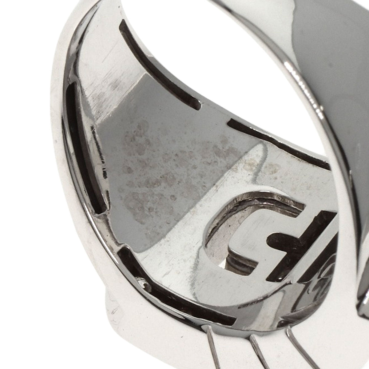 BVLGARI Parentesi Pavé Diamond Ring K18 White Gold Ladies [Used]