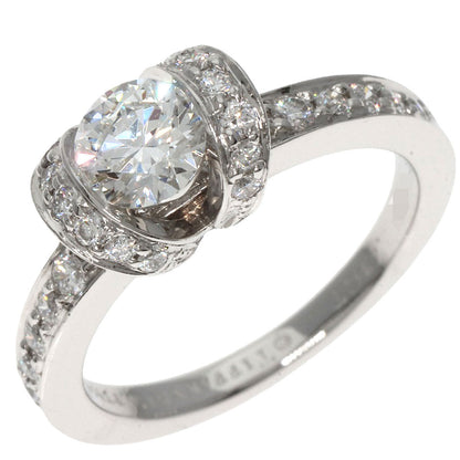 TIFFANY&Co. Ribbon Diamond Ring Platinum PT950 Ladies [Used]