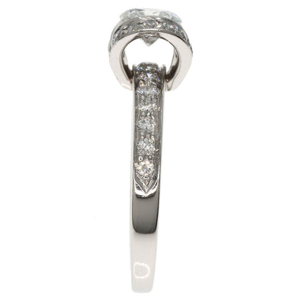 TIFFANY&Co. Ribbon Diamond Ring Platinum PT950 Ladies [Used]
