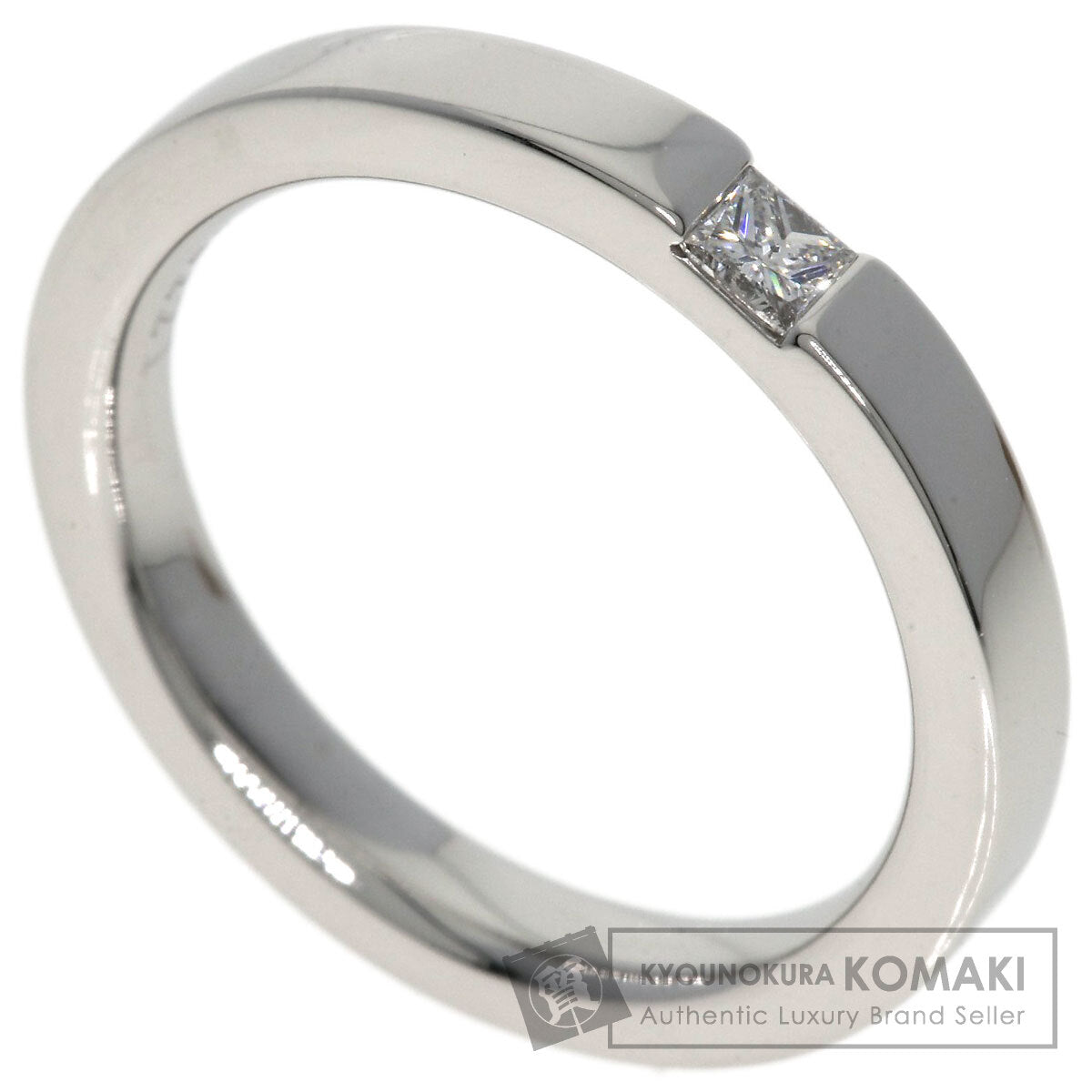 HARRY WINSTON Princess cut diamond Ring Platinum PT950 Ladies [Used]