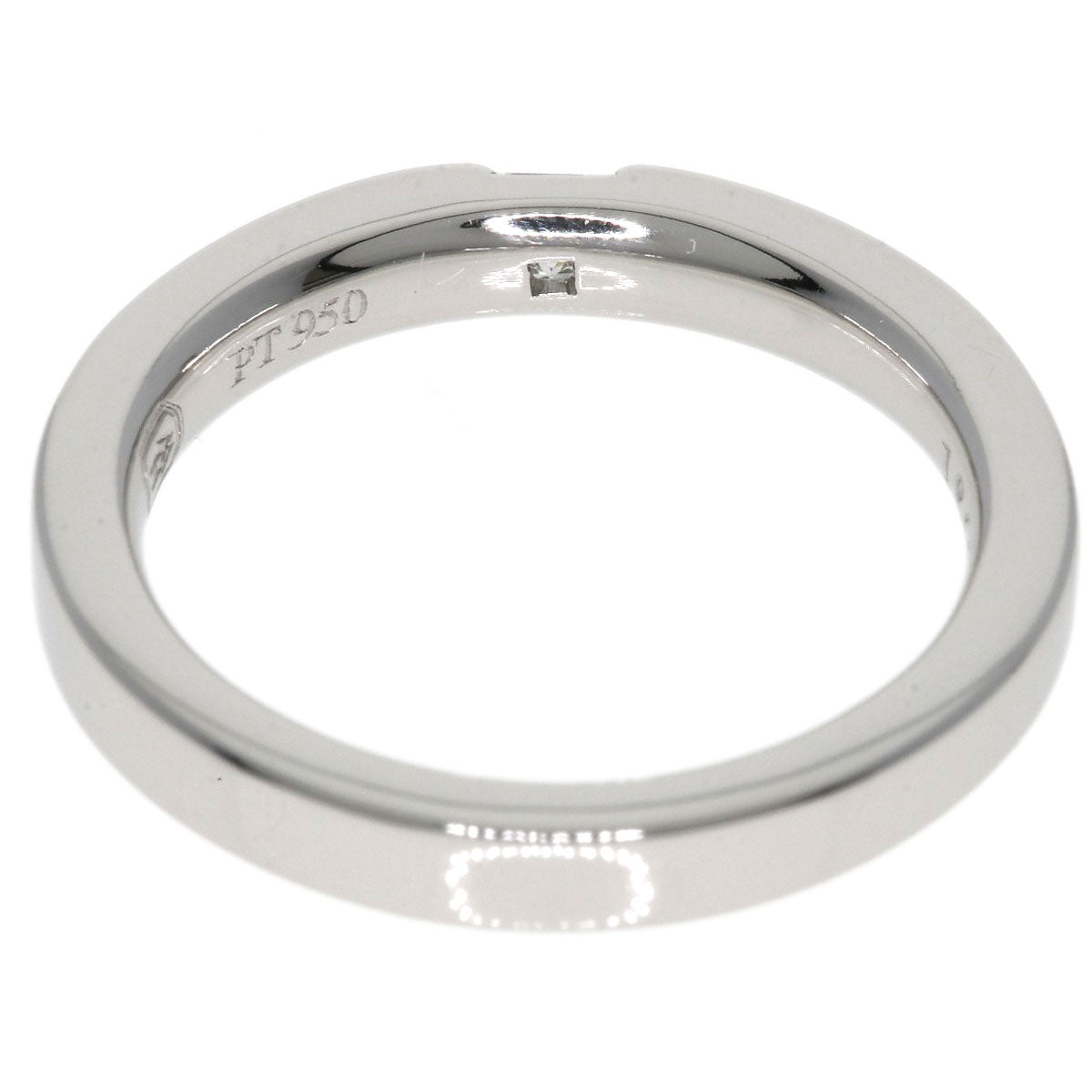 HARRY WINSTON Princess cut diamond Ring Platinum PT950 Ladies [Used]