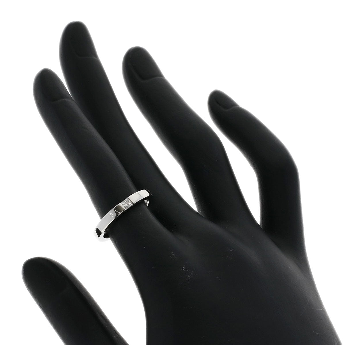 HARRY WINSTON Princess cut diamond Ring Platinum PT950 Ladies [Used]