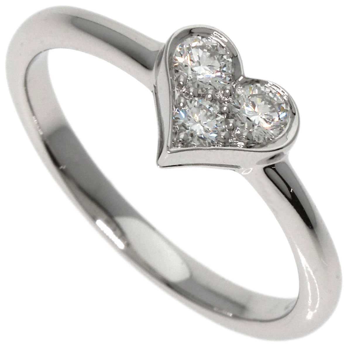 TIFFANY&Co. Sentimental Heart Diamond Ring Platinum PT950 Ladies [Used]