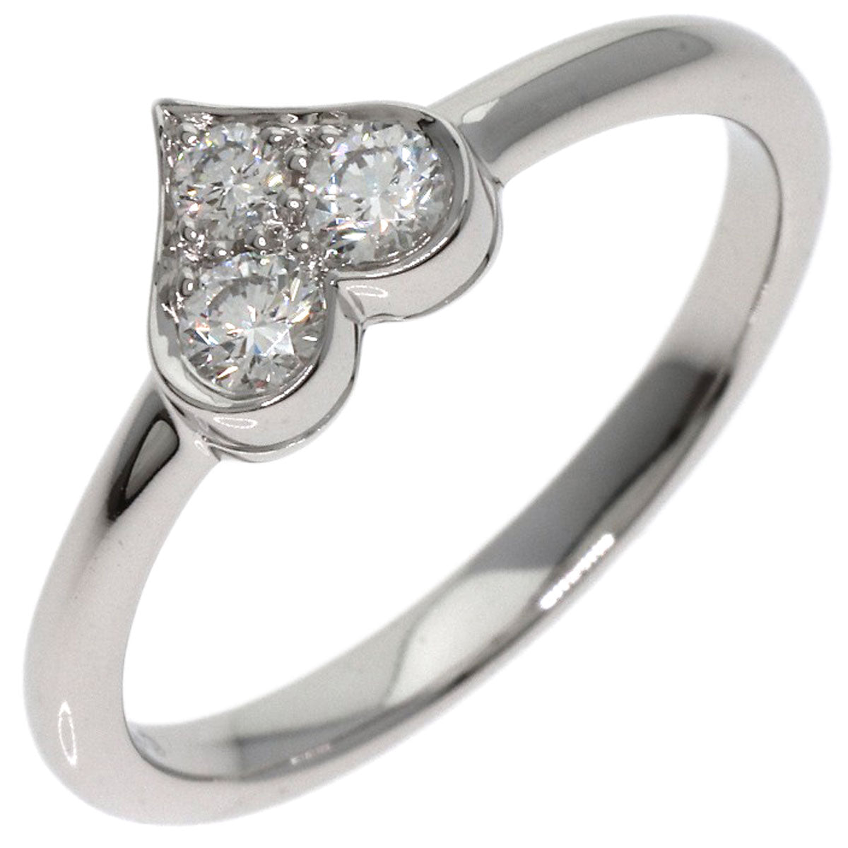 TIFFANY&Co. Sentimental Heart Diamond Ring Platinum PT950 Ladies [Used]