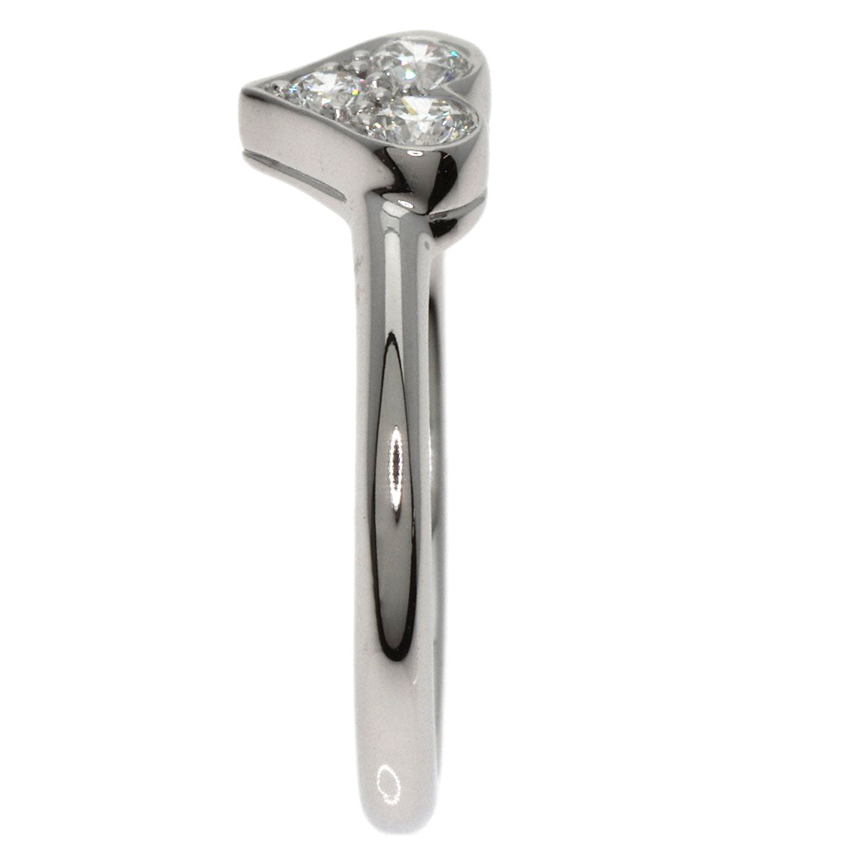 TIFFANY&Co. Sentimental Heart Diamond Ring Platinum PT950 Ladies [Used]