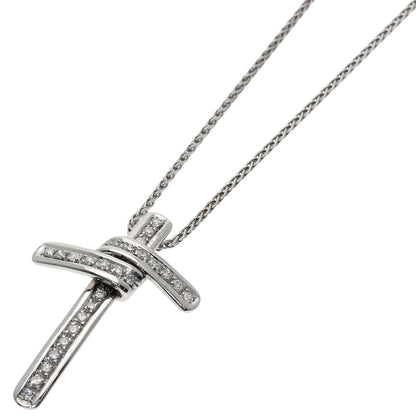 Damiani   Necklace Cross diamond K18 White Gold Ladies