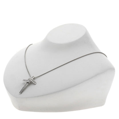 Damiani   Necklace Cross diamond K18 White Gold Ladies