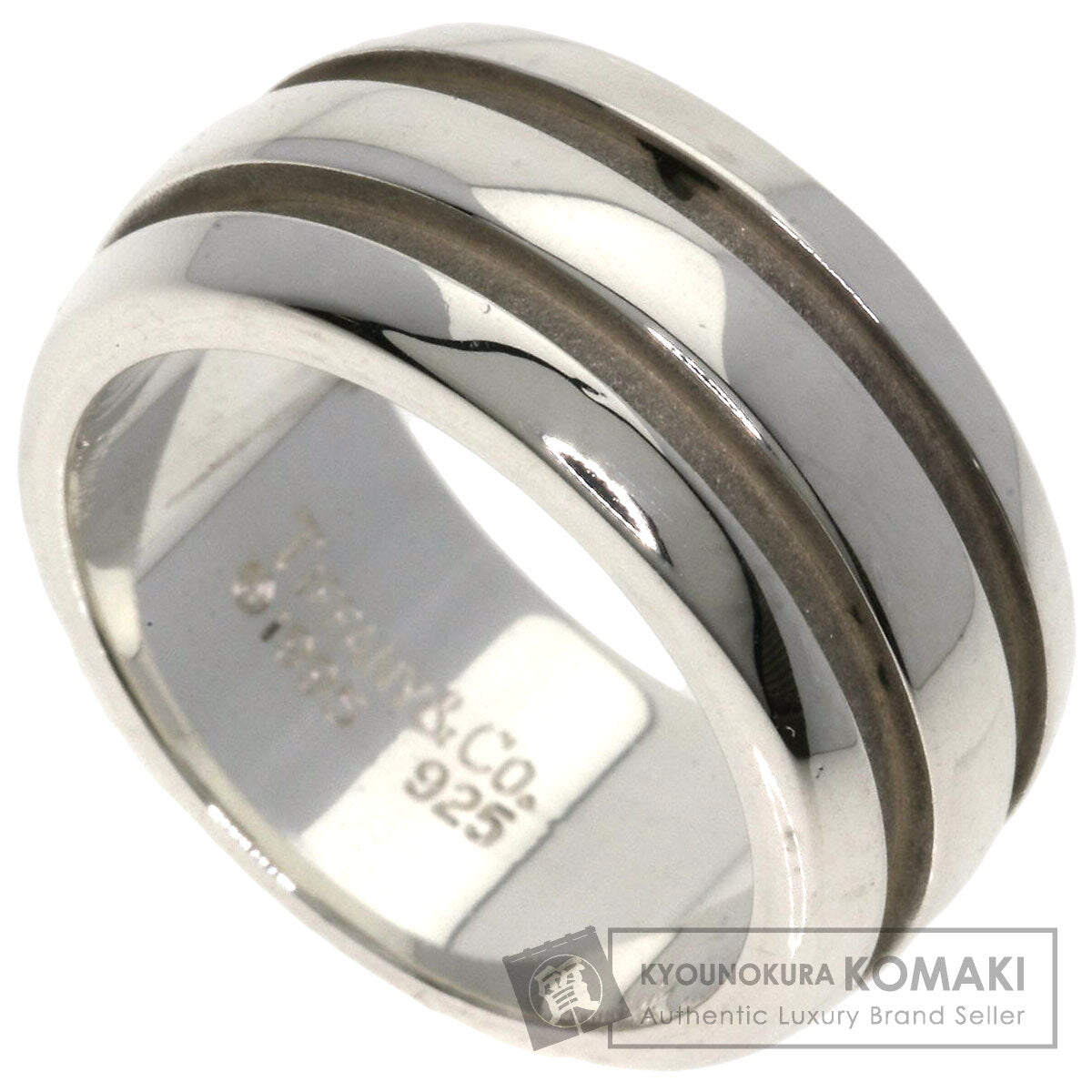 TIFFANY&Co. Grooved Ring Silver Ladies [Used]