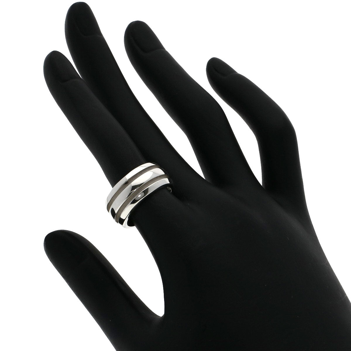 TIFFANY&Co. Grooved Ring Silver Ladies [Used]