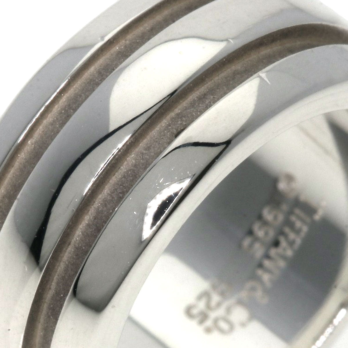 TIFFANY&Co. Grooved Ring Silver Ladies [Used]