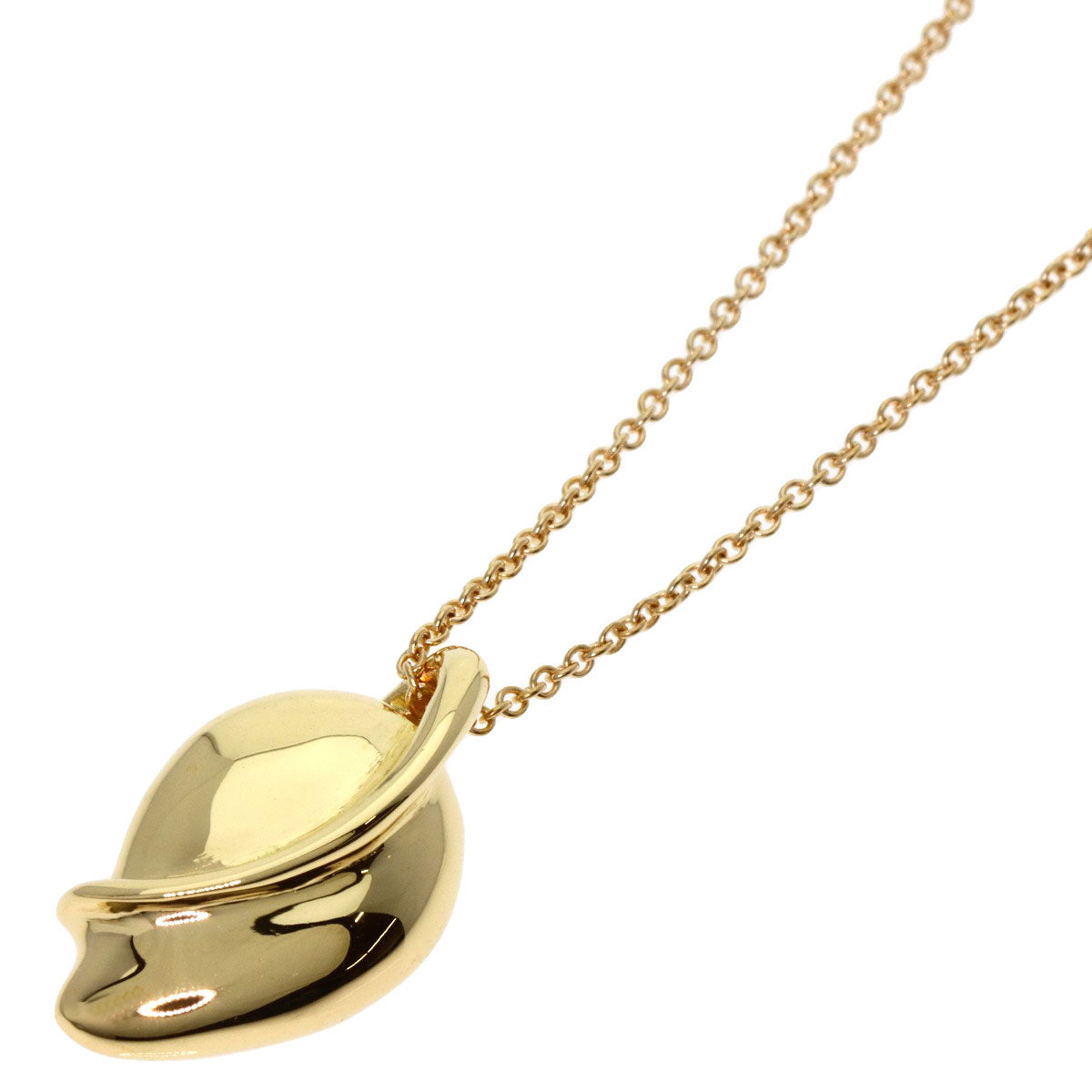 TIFFANY&Co. Reef Elsa Peretti Necklace K18 Yellow Gold Ladies [Used]