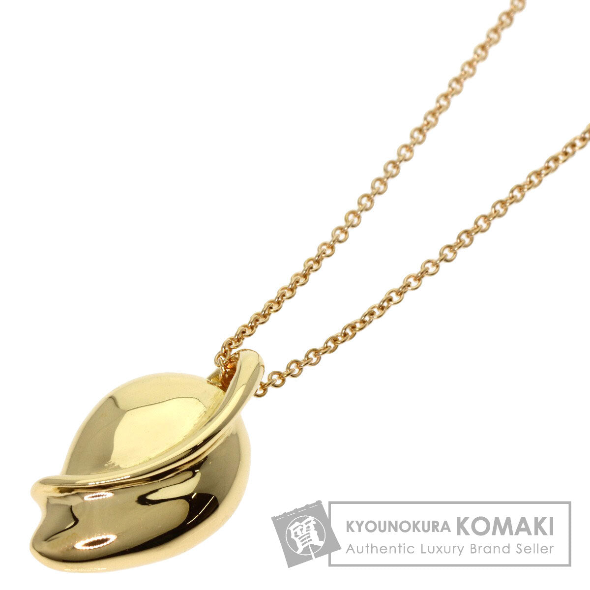 TIFFANY&Co. Reef Elsa Peretti Necklace K18 Yellow Gold Ladies [Used]