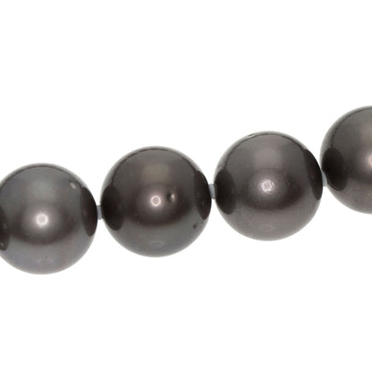 Black pearl pearl Necklace Silver 94.3g　Ladies