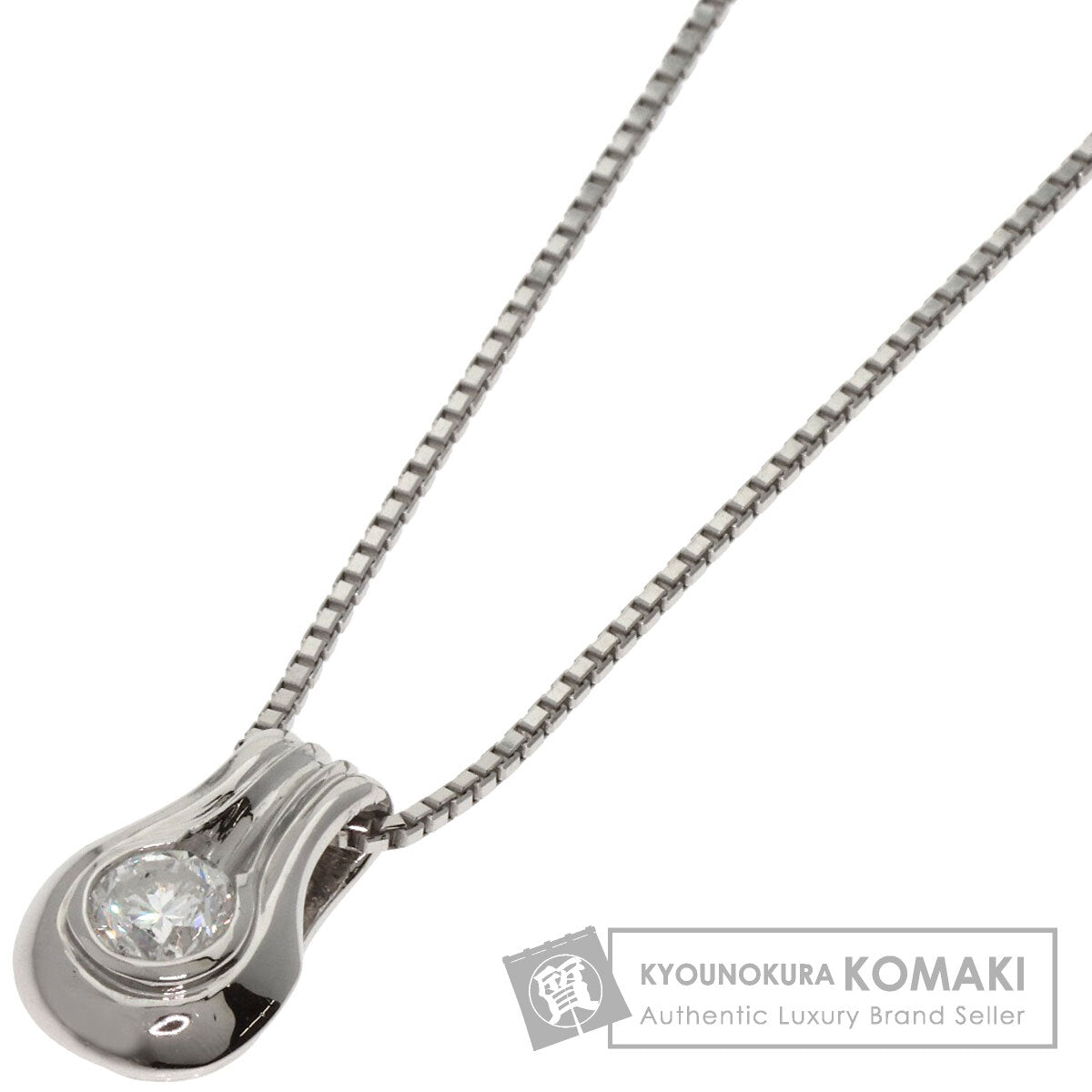 0.436ct Diamond Necklace Platinum PT850 PT900 6.7g�@Ladies