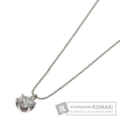 0.6ct Diamond Necklace Platinum PT850 PT900 2.4g　Ladies