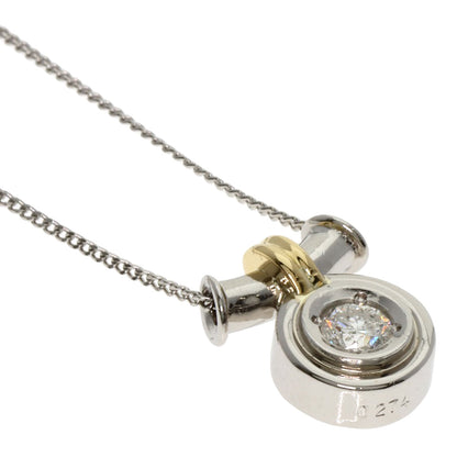 0.274ct Diamond Necklace Platinum PT850 PT900 5.9g�@Ladies