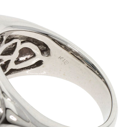 Blue Topaz Diamond Ring K18 White Gold 11.6g　Ladies