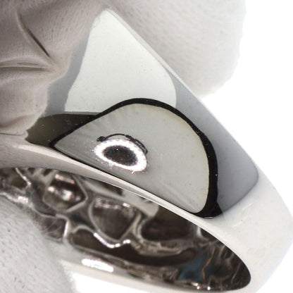 Blue Topaz Diamond Ring K18 White Gold 11.6g　Ladies