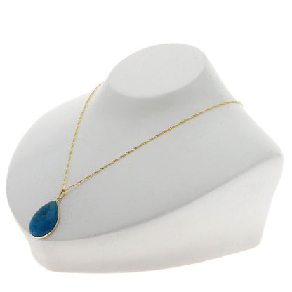 turquoise Necklace K18 Yellow Gold  5.5g�@Ladies