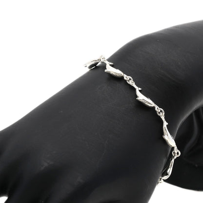 Dolphin motif necklace and bracelet set Necklace Silver g　Ladies