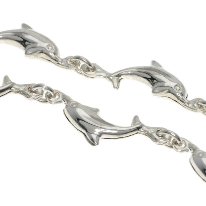 Dolphin motif necklace and bracelet set Necklace Silver g　Ladies