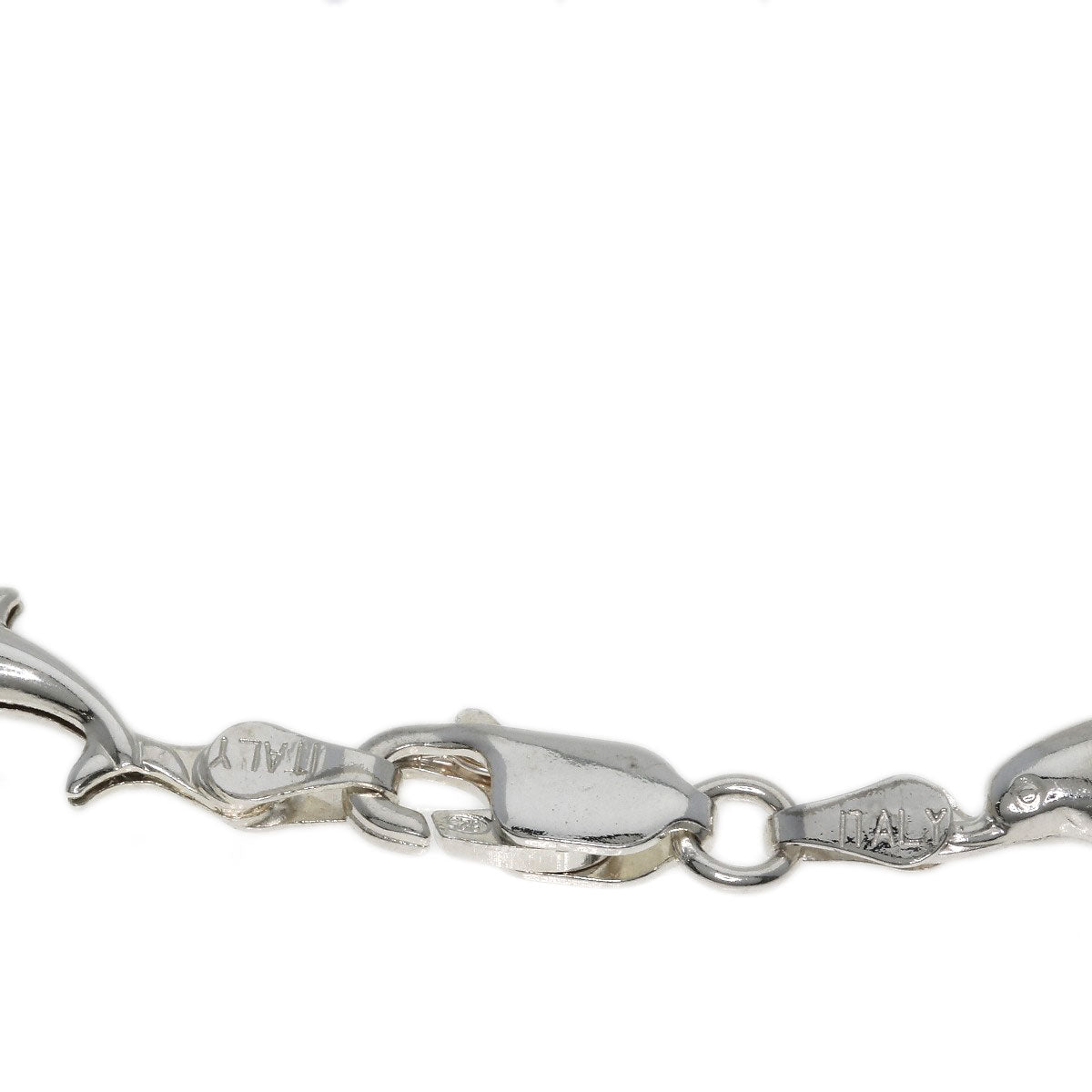 Dolphin motif necklace and bracelet set Necklace Silver g　Ladies