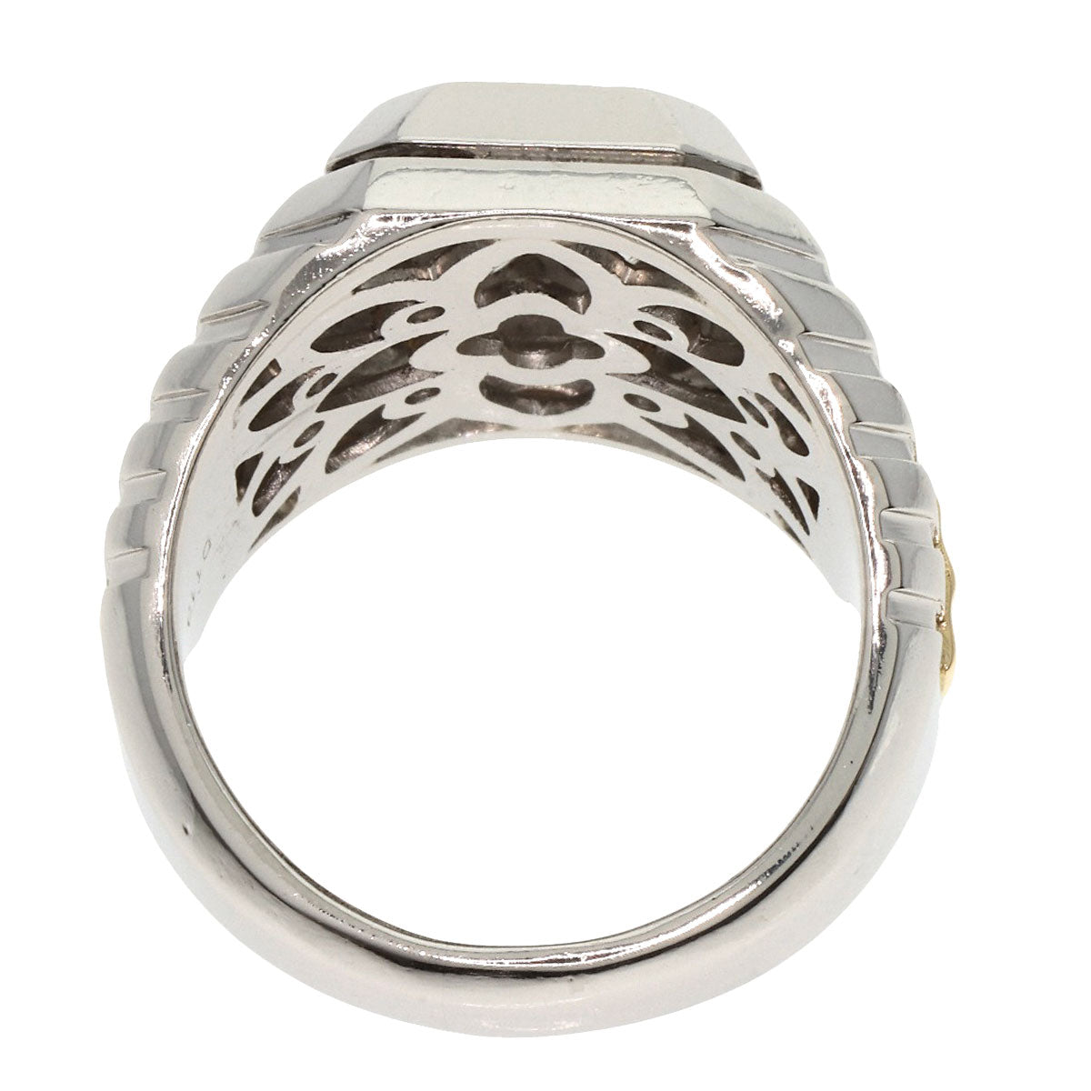 1.13ct Diamond Ring Platinum PT900 18K Yellow Gold 30.2g�@Ladies