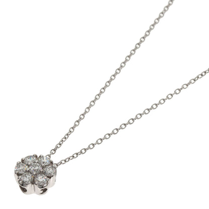 0.5ct Diamond Necklace K18 White Gold 2.8g　Ladies